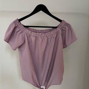 Twik Mauve Off-Shoulder Blouse